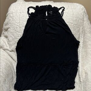 LOFT Elegant Black Tank Top